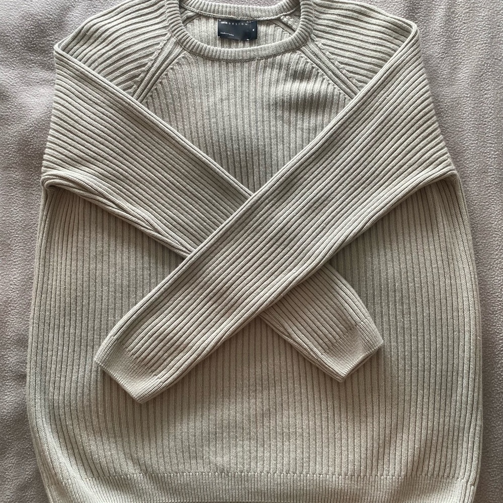 Asos design grey knit sweater